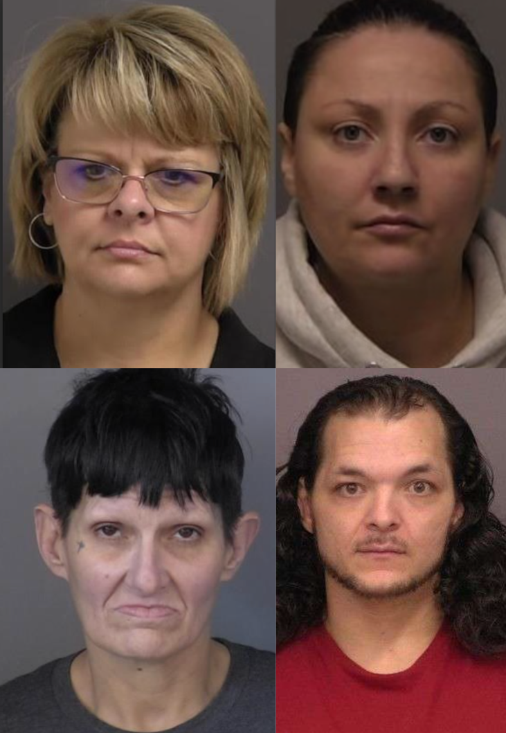 From left to right and down: Judi Allison, Ann Dillard, Heather Platte-Evans, Tray Eisenman. Courtesy of Saline County Sheriff's Office