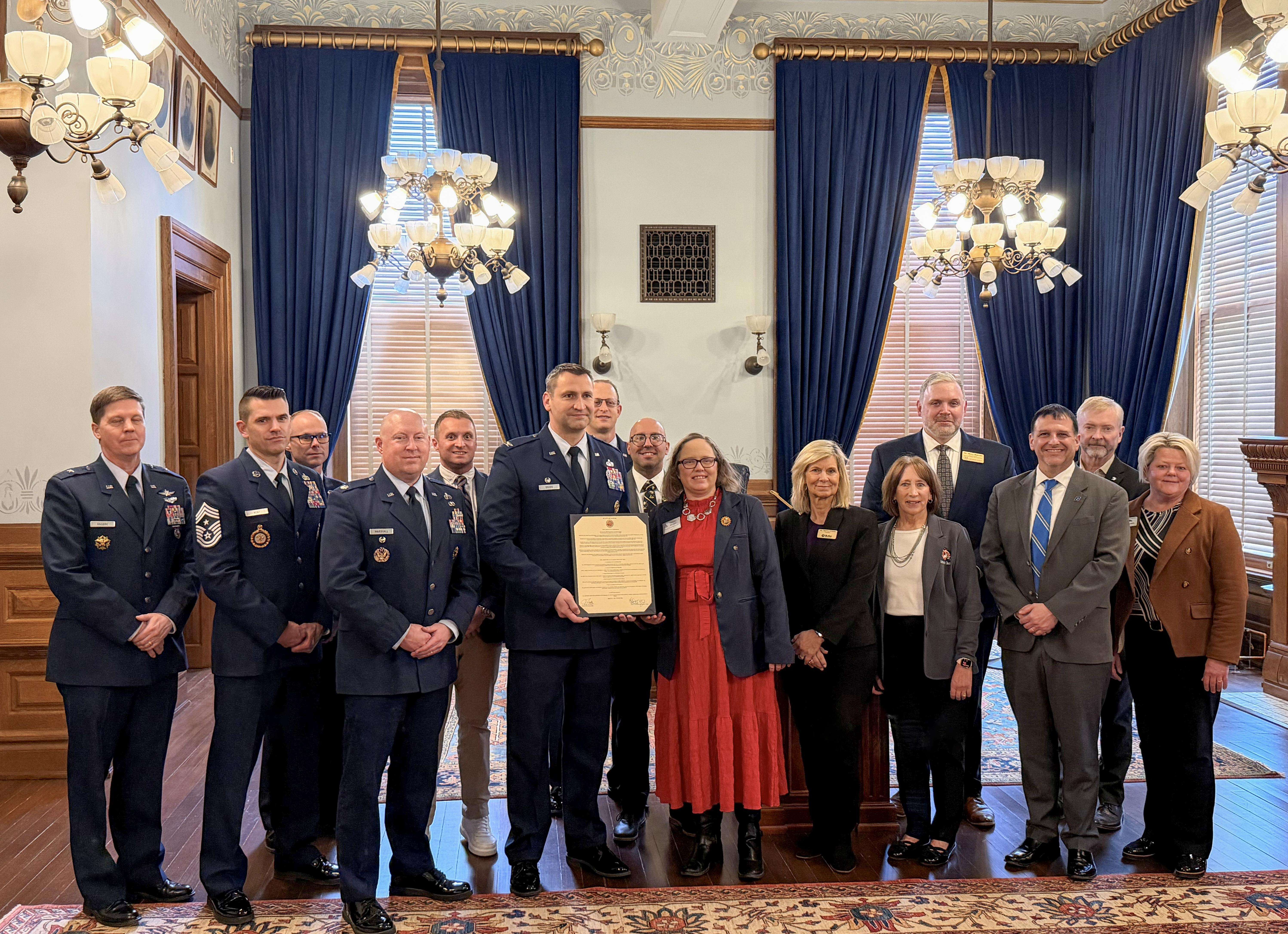 Representatives from participating institutions, including Barton Community College, joined National Guard leadership and state partners for a formal signing of a memorandum of understanding on Feb. 11 at the Kansas State Capitol in Topeka.