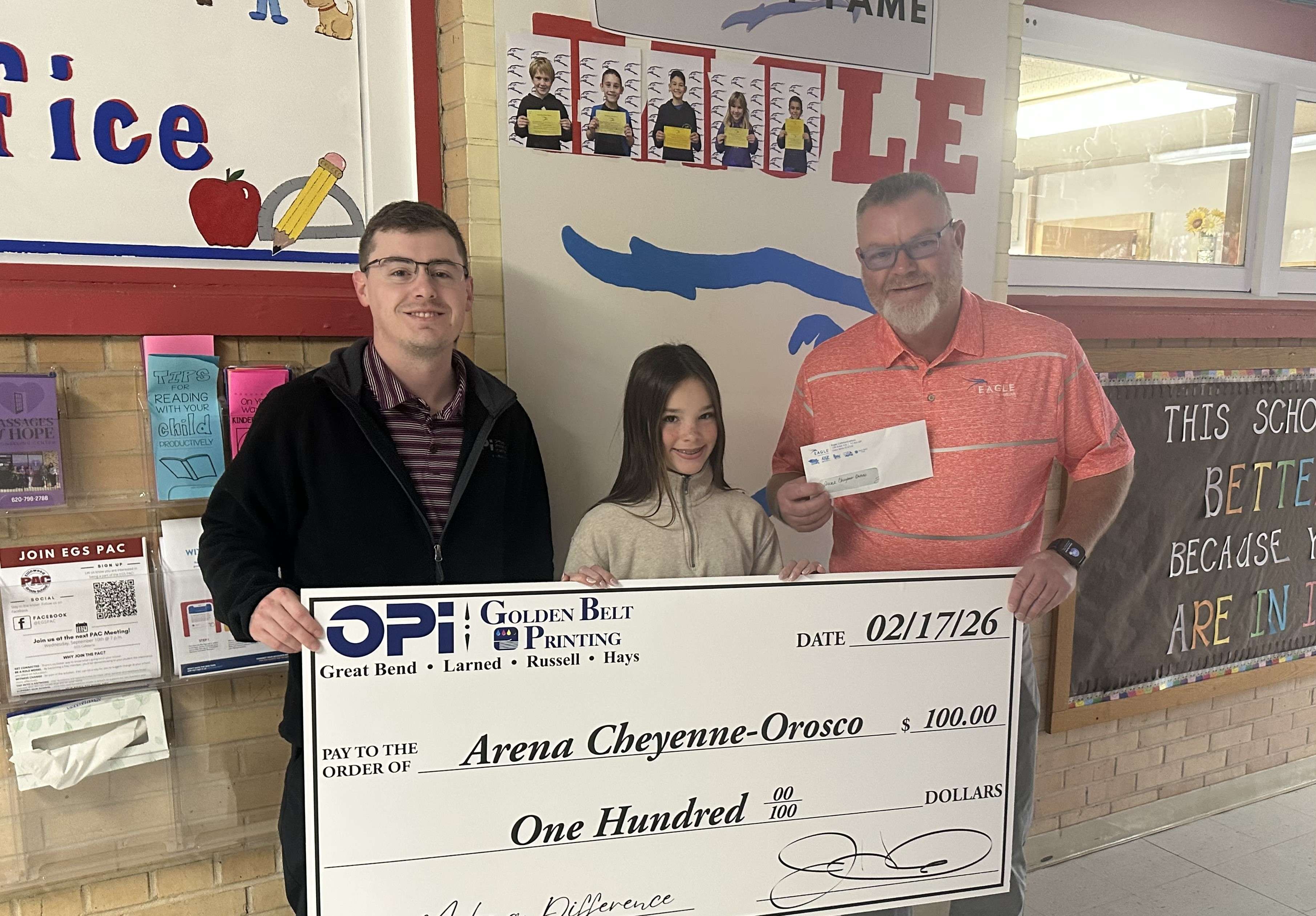 Ellinwood's Cheyenne-Orosco the latest winner in Eagle Media's Make a Difference Contest