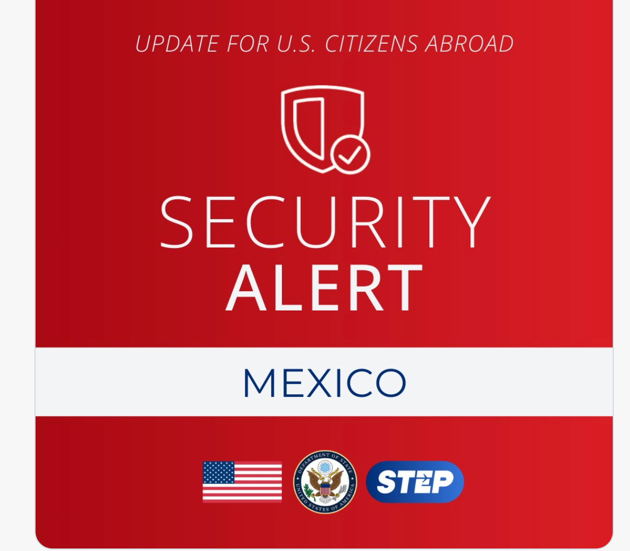 Security Alert: Ongoing security operations – U.S. Mission Mexico