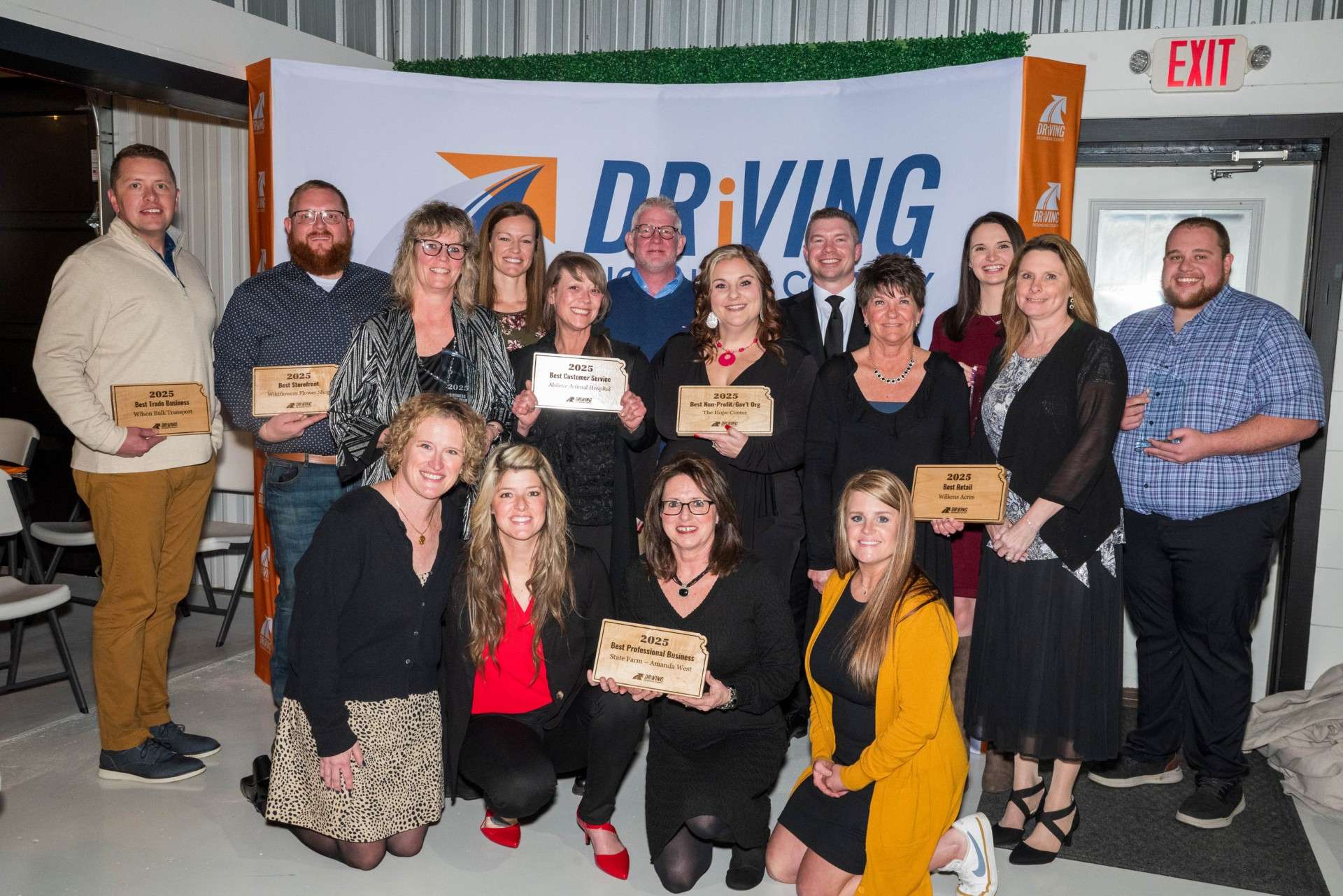 Award recipients from&nbsp;Driving Dickinson County’s 2026 Annual Gala &amp; Best of the Best Awards. Courtesy of&nbsp;<i>Driving Dickinson County&nbsp;</i>