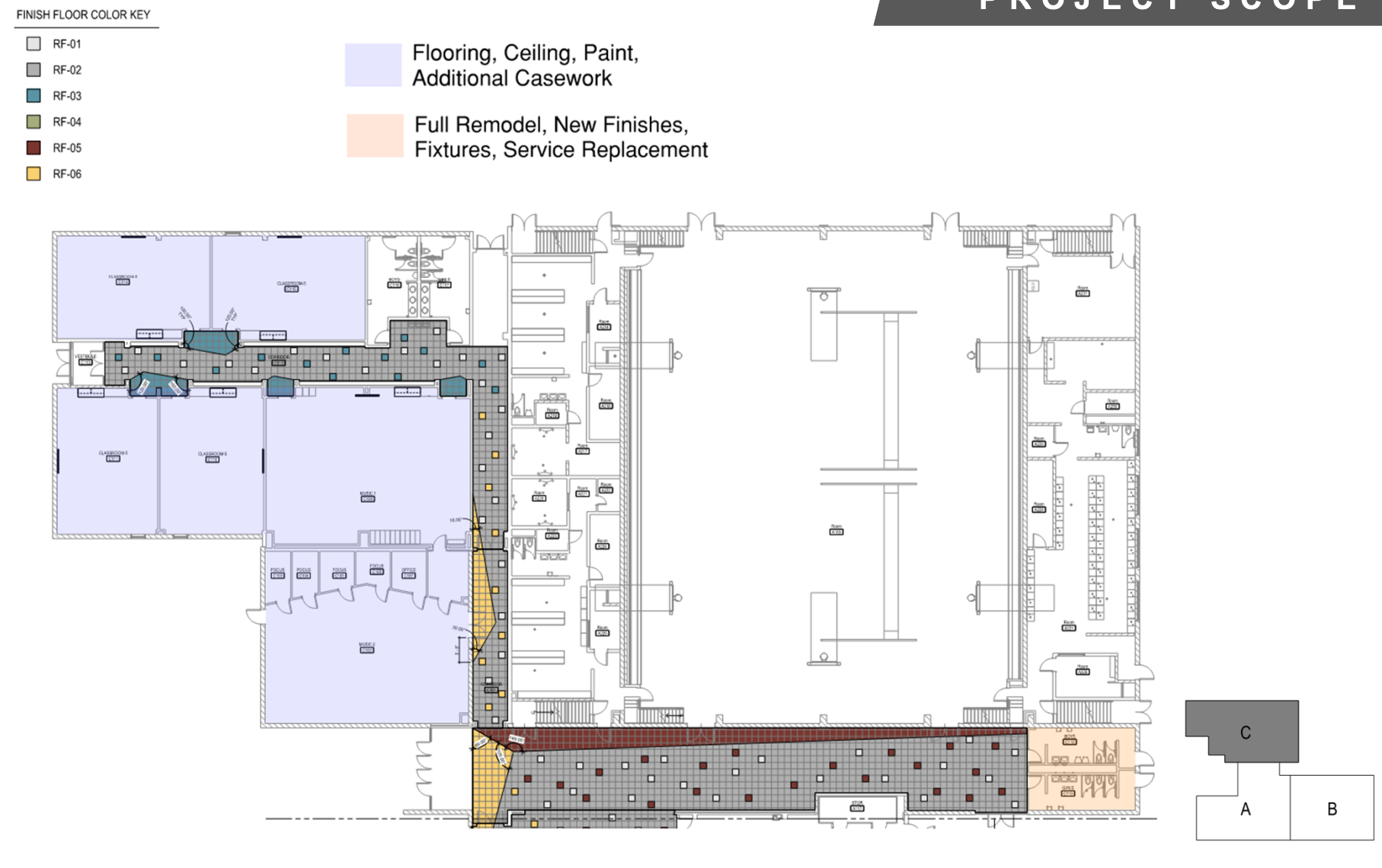 Improvements planned for the north section of the Felten Elementary School, which is the former middle school. Courtesy image