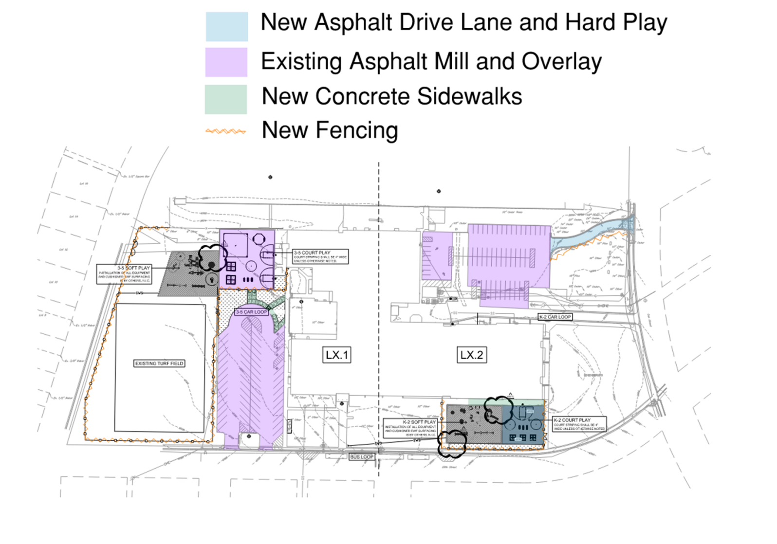 Exterior improvements for Felten Elementary School, which is the former middle school. Courtesy image