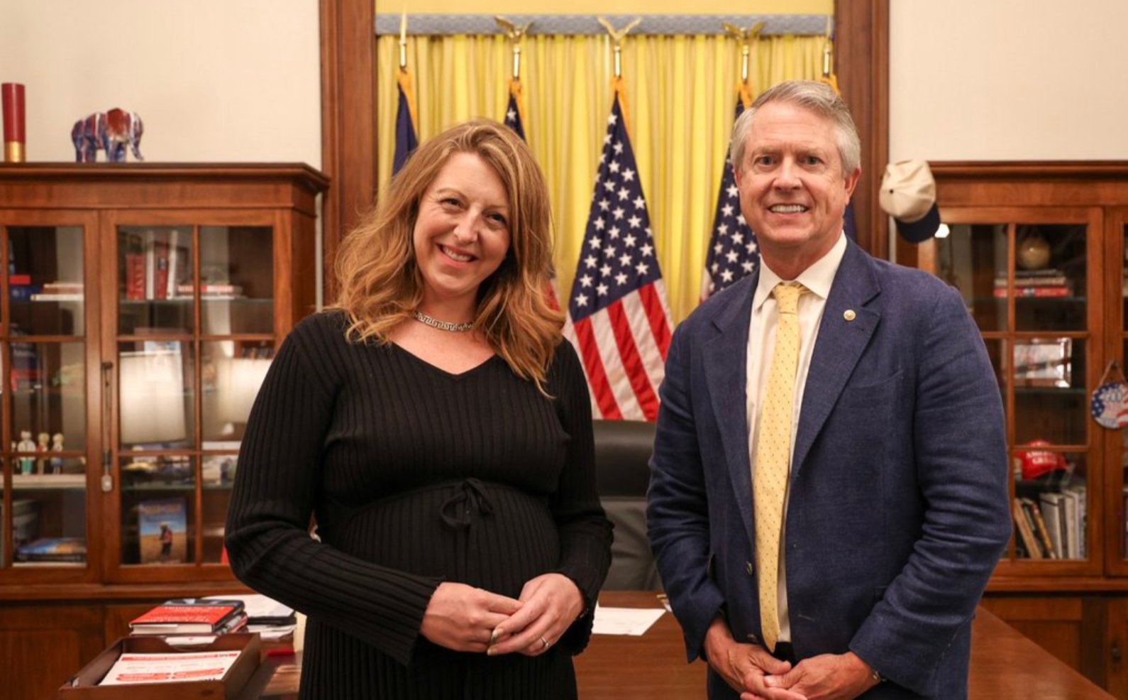 Dr. Casey Means and Kansas U.S. Senator Roger Marshall, MD