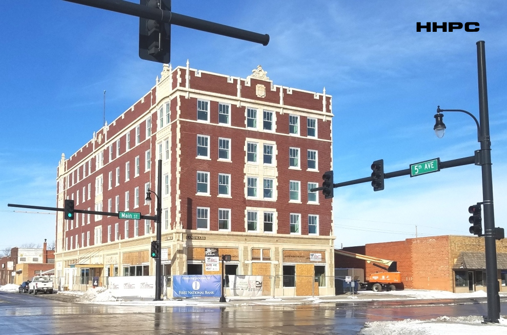 Stamey Hotel - 501 N. Main - Jan. 27, 2026 (Being Renovated by MBC Const.). Courtesy of the Conard-Harmon Collection.