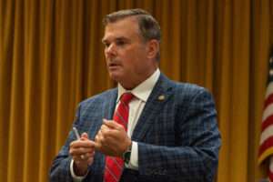 State Sen. Brad von Gillern of Elkhorn. Aug. 8, 2024. (Zach Wendling/Nebraska Examiner)