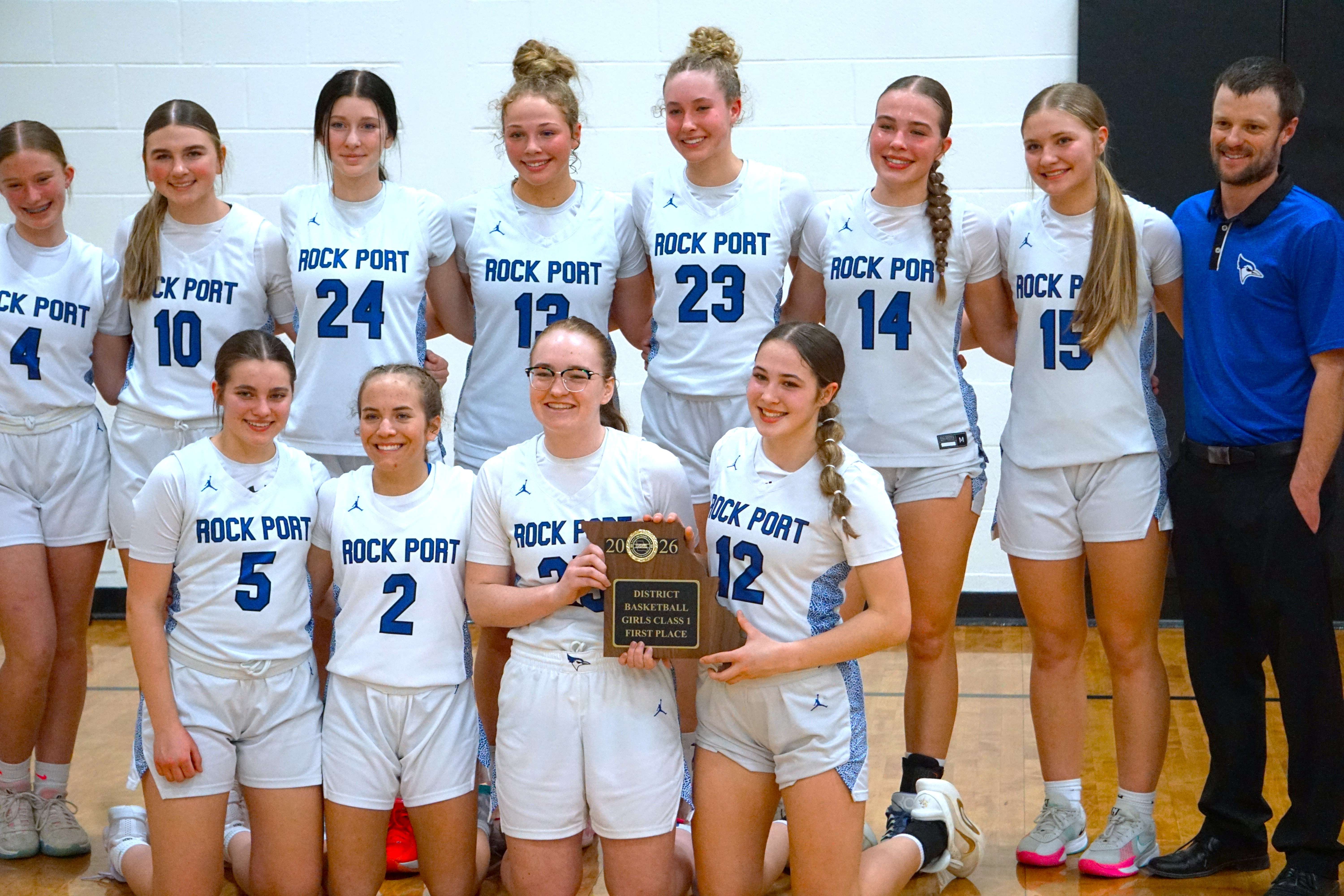 For a second consecutive season the Rock Port Blue Jays won the Class 1 District 16 championship/ Photo by Matt Pike