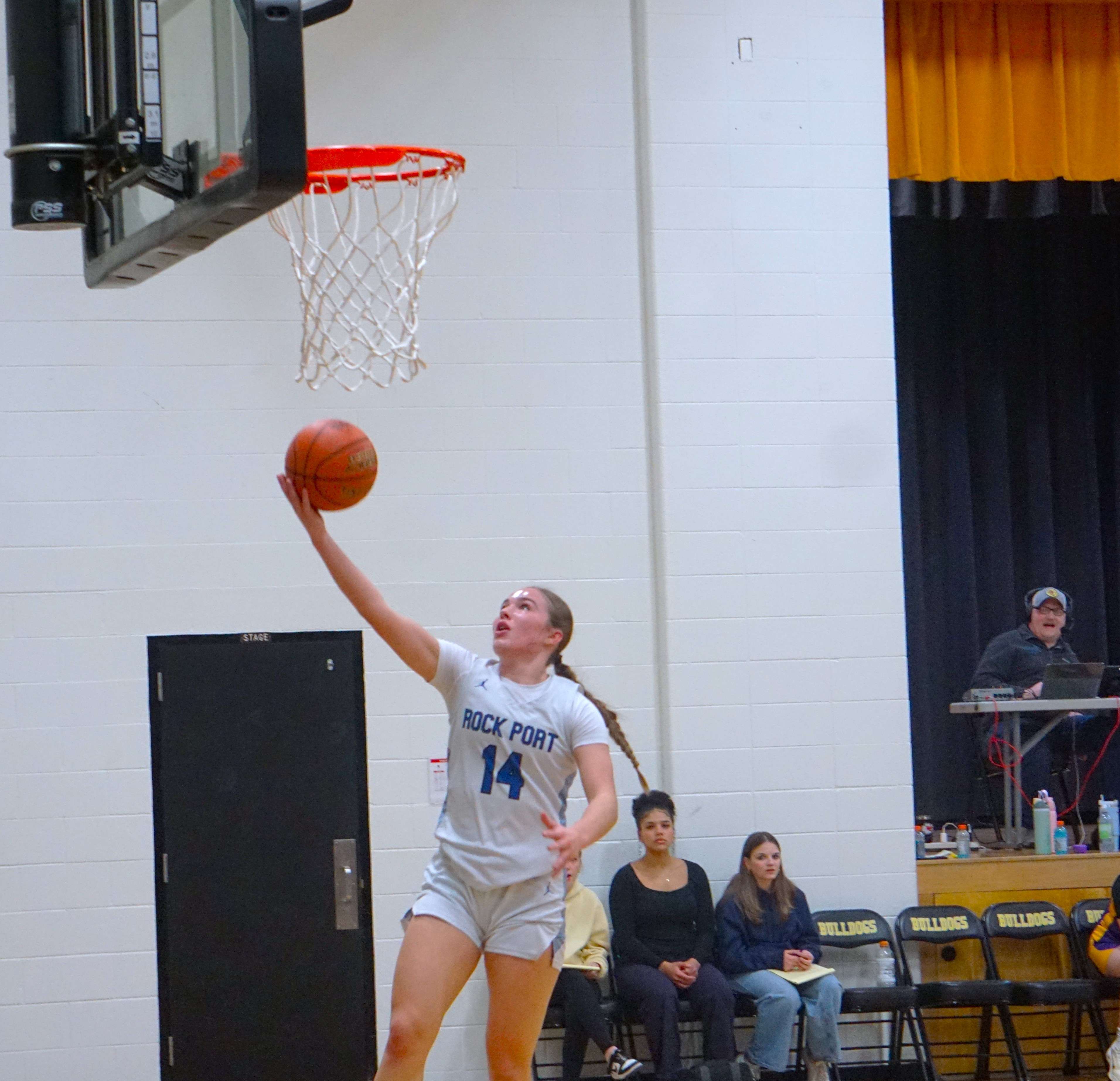 Audrie Meyerkorth breaks away for a layup/ Photo by Matt Pike