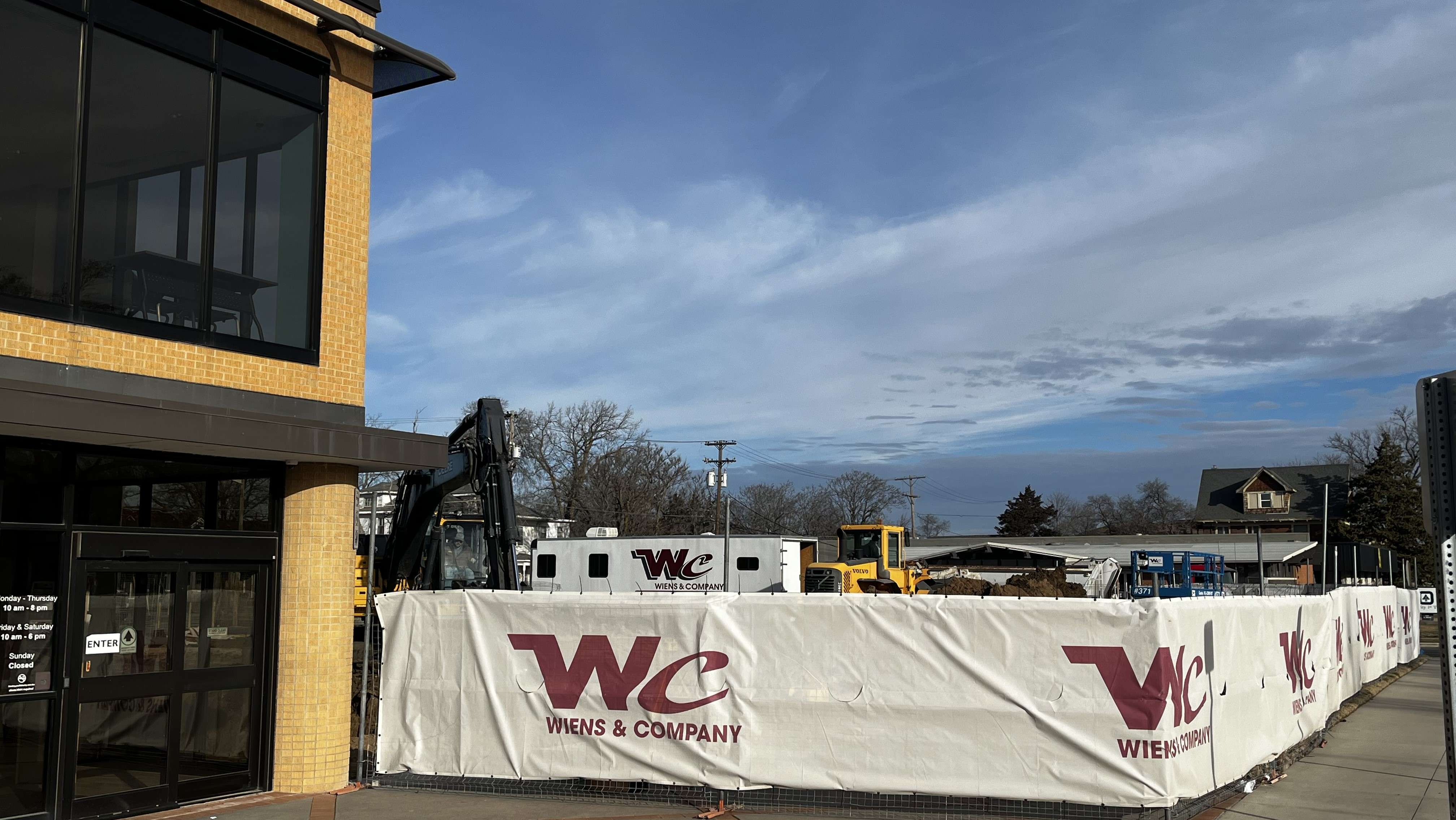Construction underway at Hutchinson Public Library (Hutch Post photo)