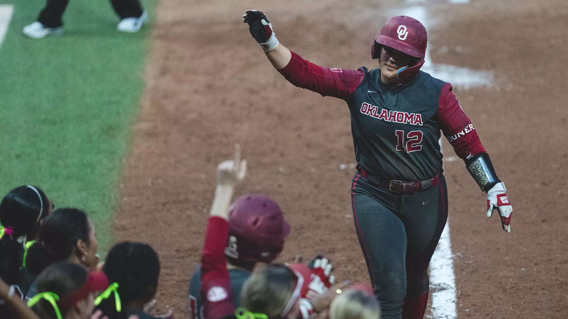 St. Joseph Christian alum Lexi McDaniel was named the SEC Freshman of the week after an outstanding weekend for the Sooners/ Photo by Peyton Martin of Oklahoma Athletics