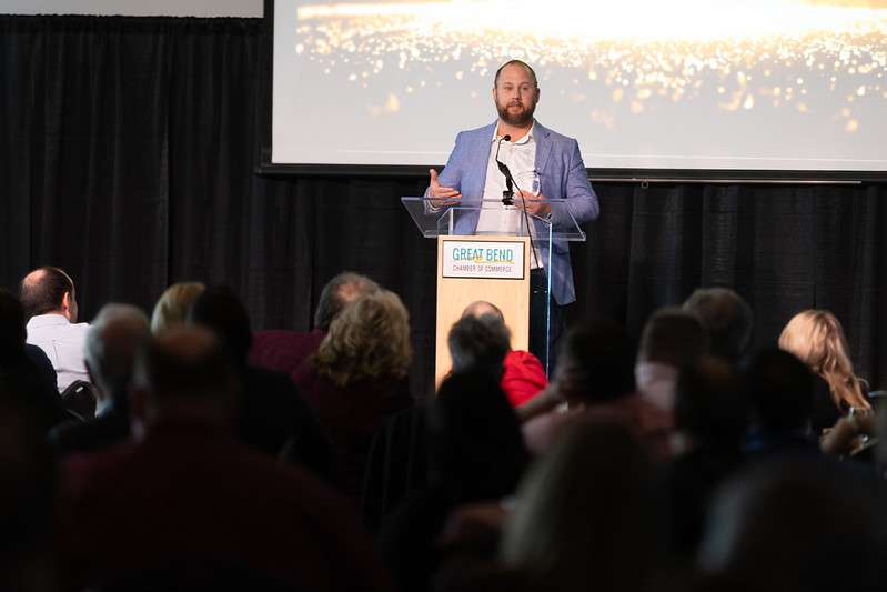 2025 Great Bend Chamber NextGen Leader of the Year Cody Harris. (photo by Brandon Steinert)