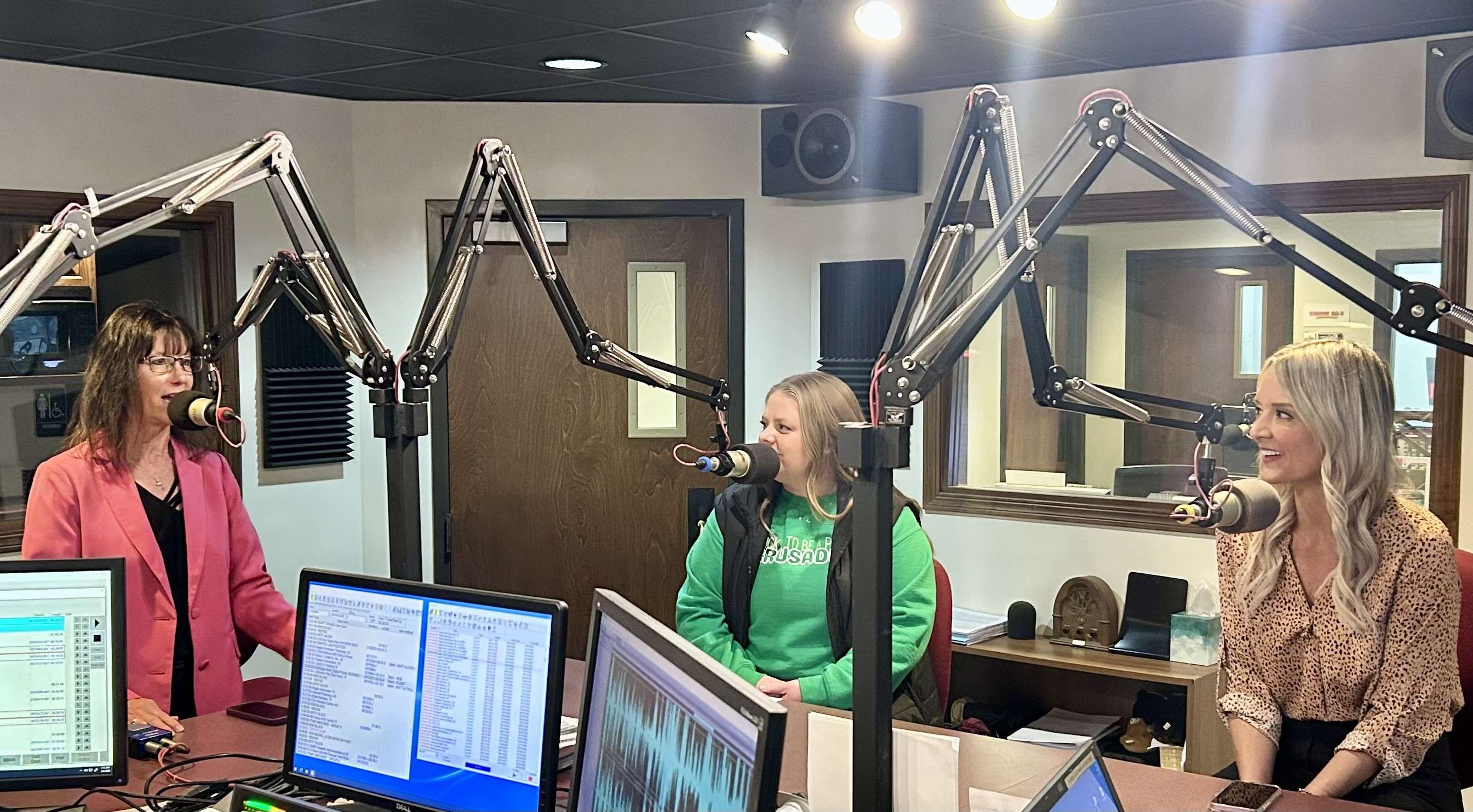 Cindy Couchman, Superintendent of Schools, Ashley Bunting, Instructor at Prairie Hills Middle School and Abby Thompson, Principal at Prairie Hills Middle School (L-R) Hutch Post photo