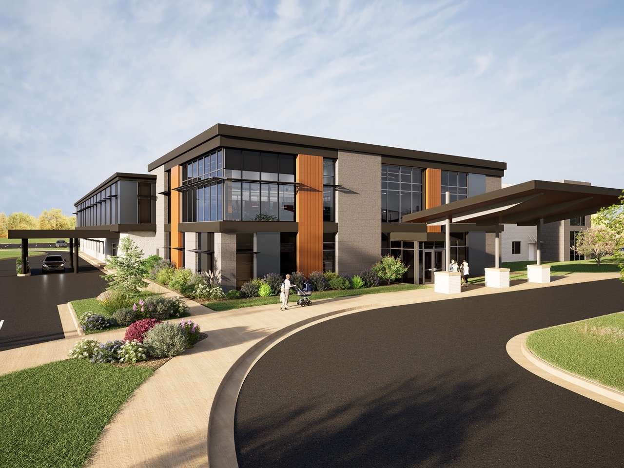 Rendering of new Salina Family Healthcare Center facility. Courtesy of SFHC