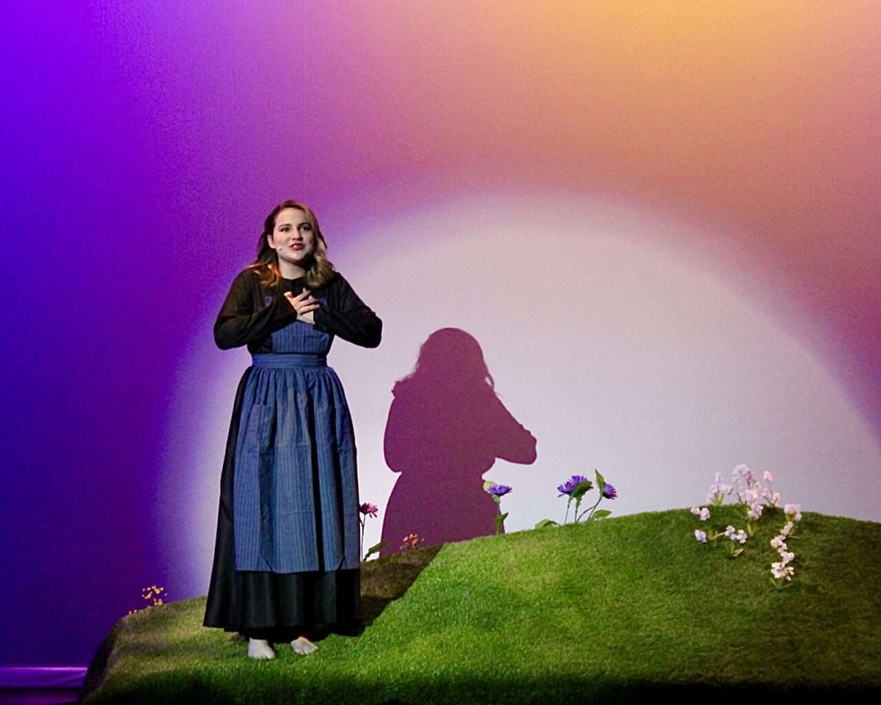 Maria Rainer, played by&nbsp;Johanna Jones, during a musical number for&nbsp;Hays High School's "The Sound of Music" production. Photo by Tony Guerrero/Hays Post