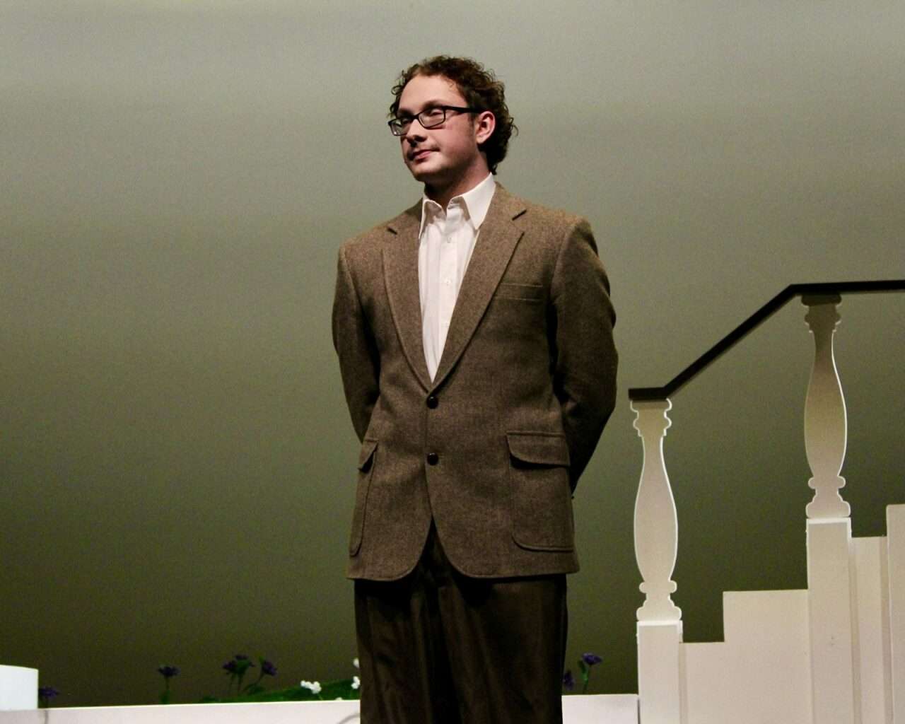 Georg von Trapp, played by&nbsp;Bryson Webber, on stage&nbsp;for Hays High School's "The Sound of Music" production. Photo by Tony Guerrero/Hays Post