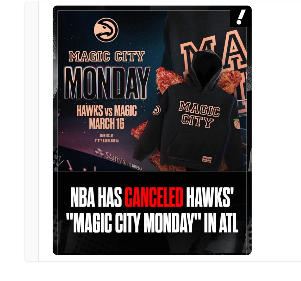 Atlanta Hawks social media promotion