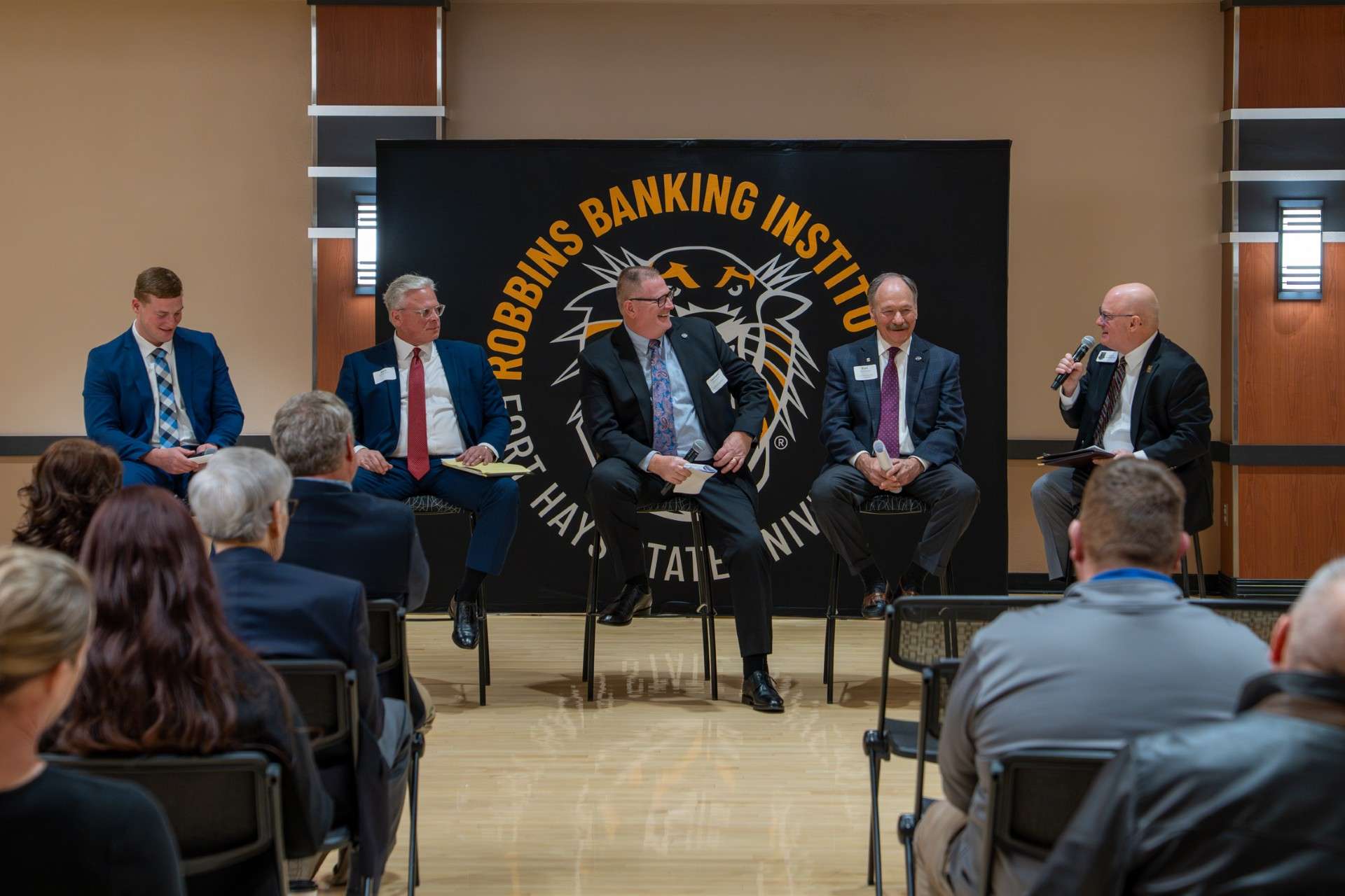 The Robbins Banking Institute at Fort Hays State University hosted its annual lecture series event on Feb. 24. Photo courtesy FHSU