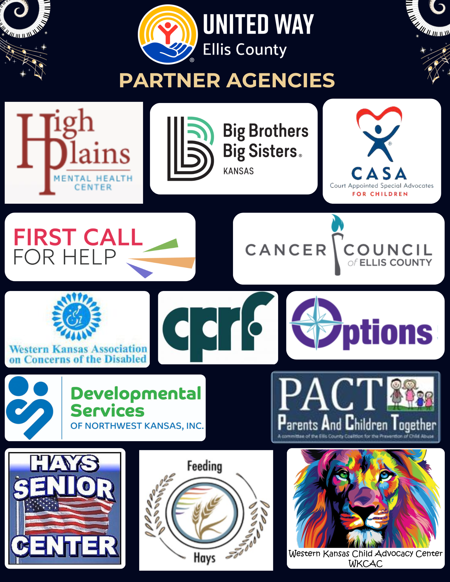 United Way of Ellis County partner agencies