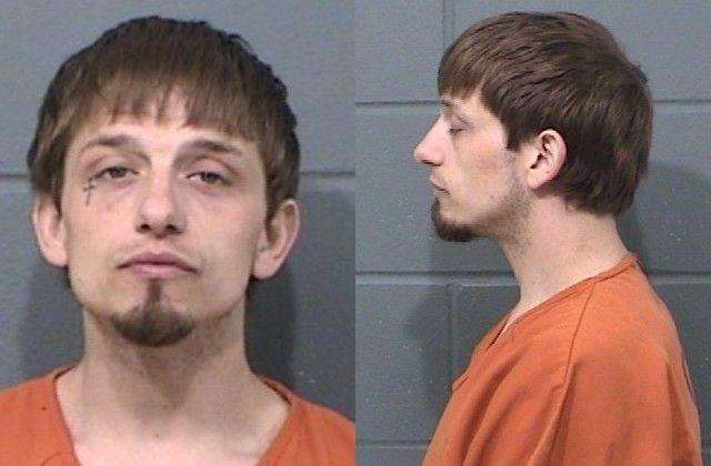 Zackery Harper, Use/possess with intent to use drug paraphernalia into human body; Possession of opiate, opium, narcotic or certain stimulant; Burglary (Vehicle to commit felony, Theft); Domestic violence, or sexually motivated crime, arrested 03/08