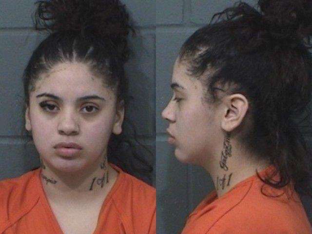 Toshieana Yarbrough, Liquor; Purchase/possess/consume by minor 18-20 years; Transporting an open container; Driving while license cancelled/suspended/revoked; Criminal carry of weapon (shotgun with barrel < 18 inches); Criminal use of weapons (shotgun with barrel < 18 inches or automatic trigger); Possession of marijuana, arrested 03/08