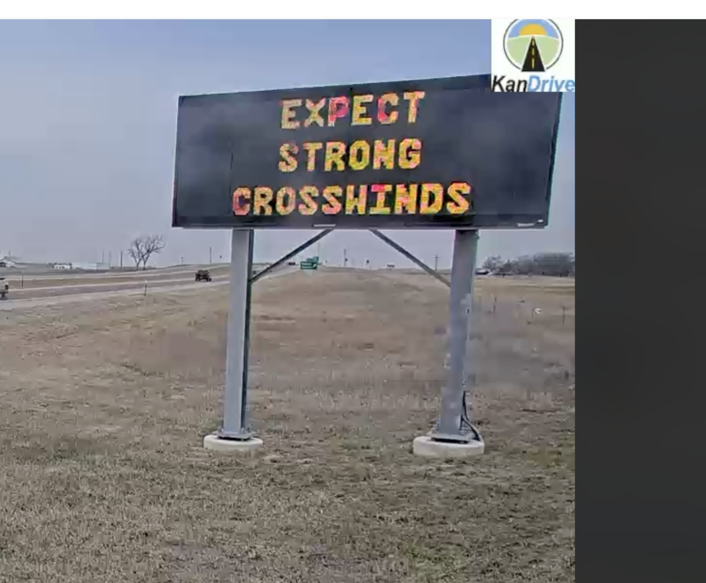 KanDriver image Sunday on I-70