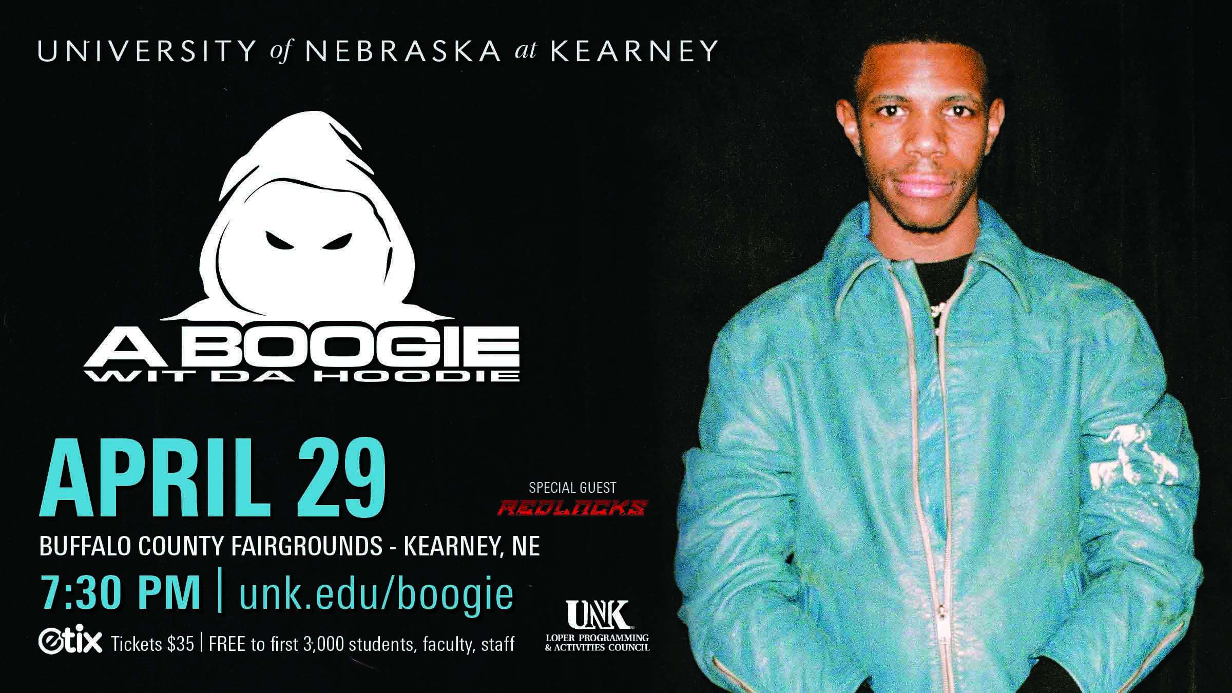 A Boogie Wit da Hoodie set to perform at UNK on April 29, 2026 (courtesy UNK).