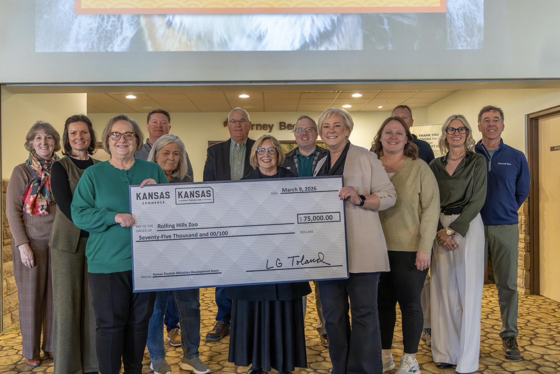 Rolling Hills Zoo awarded $75,000 in grant funding from Department of Commerce for new exhibit: Tiger Falls - Rollings Hills Zoo