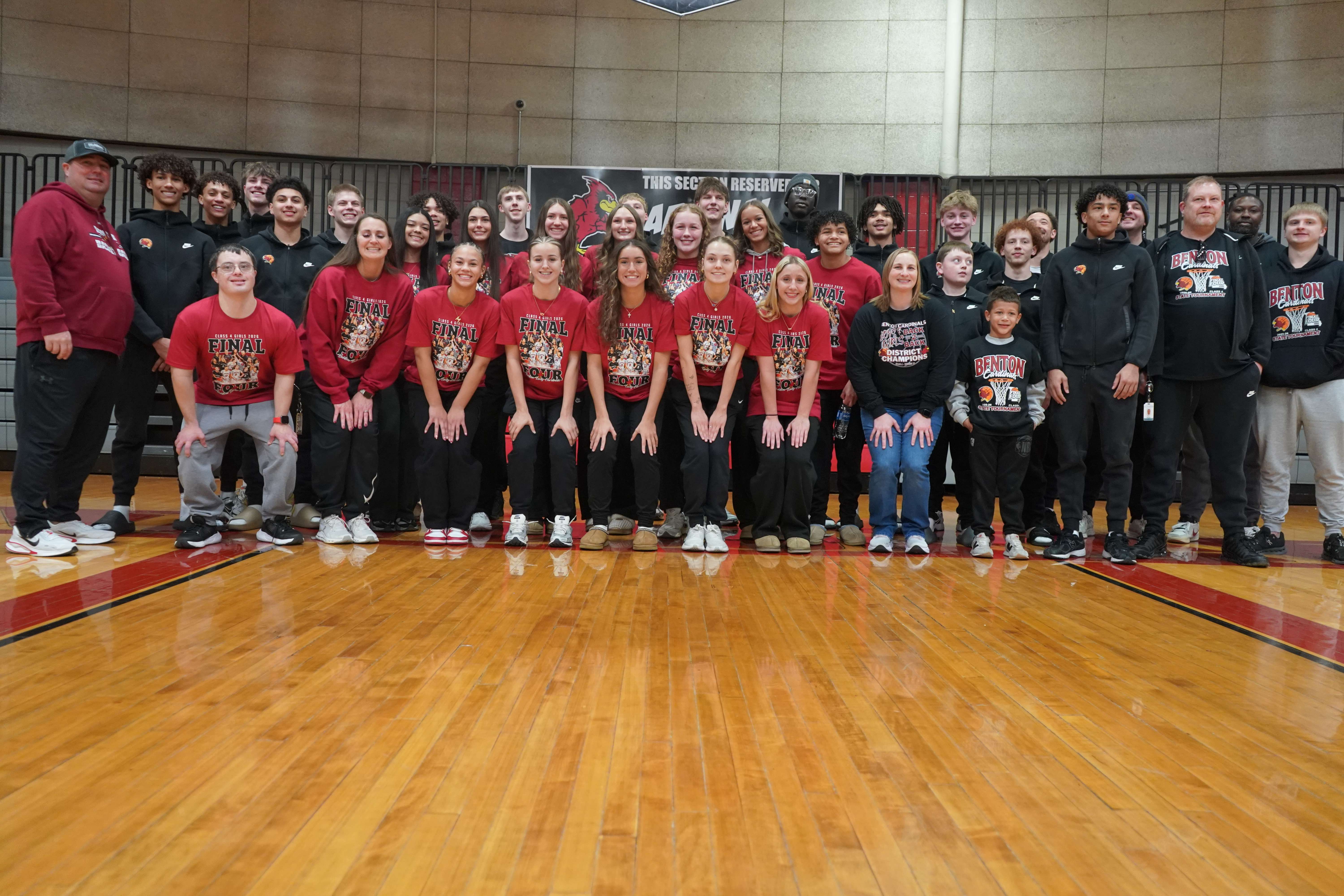 The Benton boys and girls basketball teams are headed to the MSHSAA Class 4 Final Four, both hoping to bring back a championship one year after they both finished in second place/ Photo courtesy of Clifton Grooms
