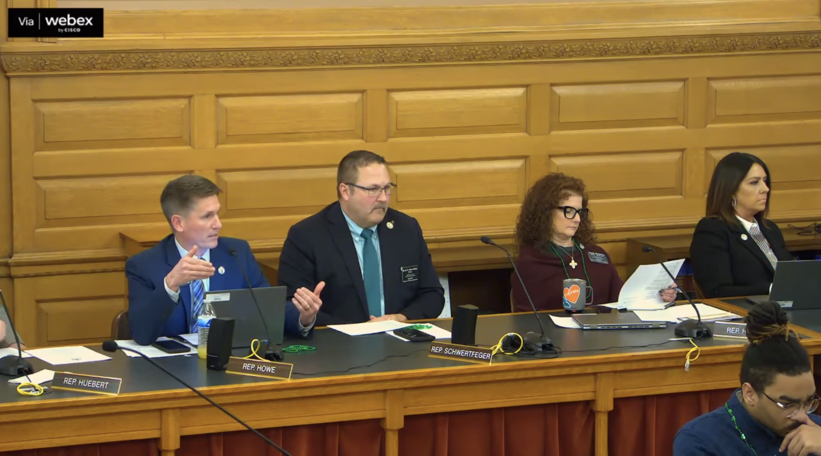 Rep. Steven Howe (R-Salina) gives comments about proposed amendment for Senate Bill 372, during House Committee Federal and State Affairs hearing on Mar. 17 - Youtube Screenshot, KS Legislature 