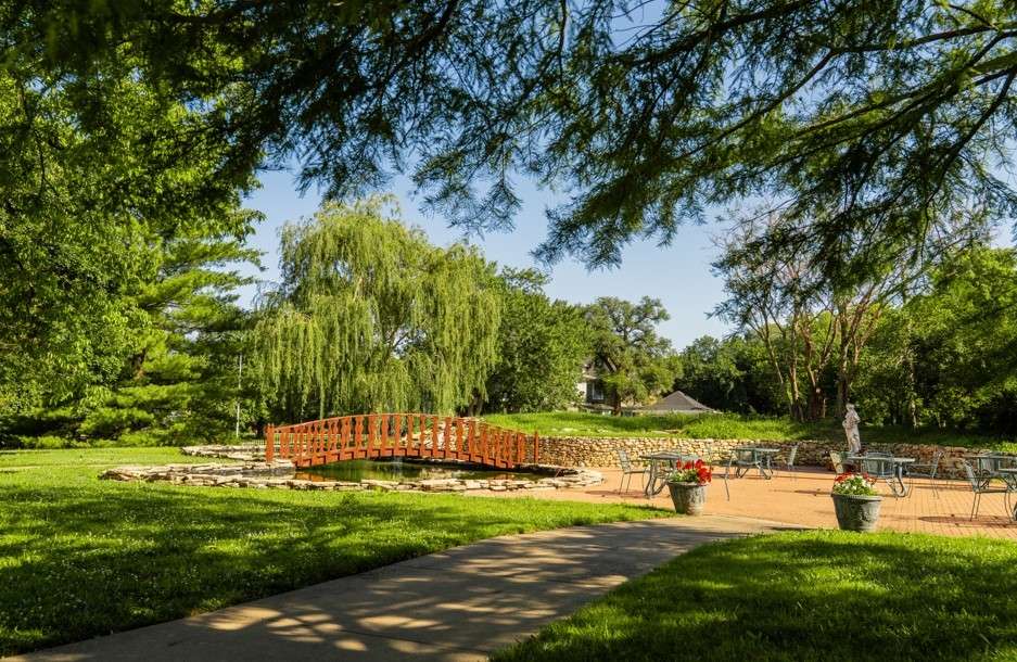 Gardens at Seelye Mansion in Abilene, KS - Abilene Convention and Visitors Bureau.