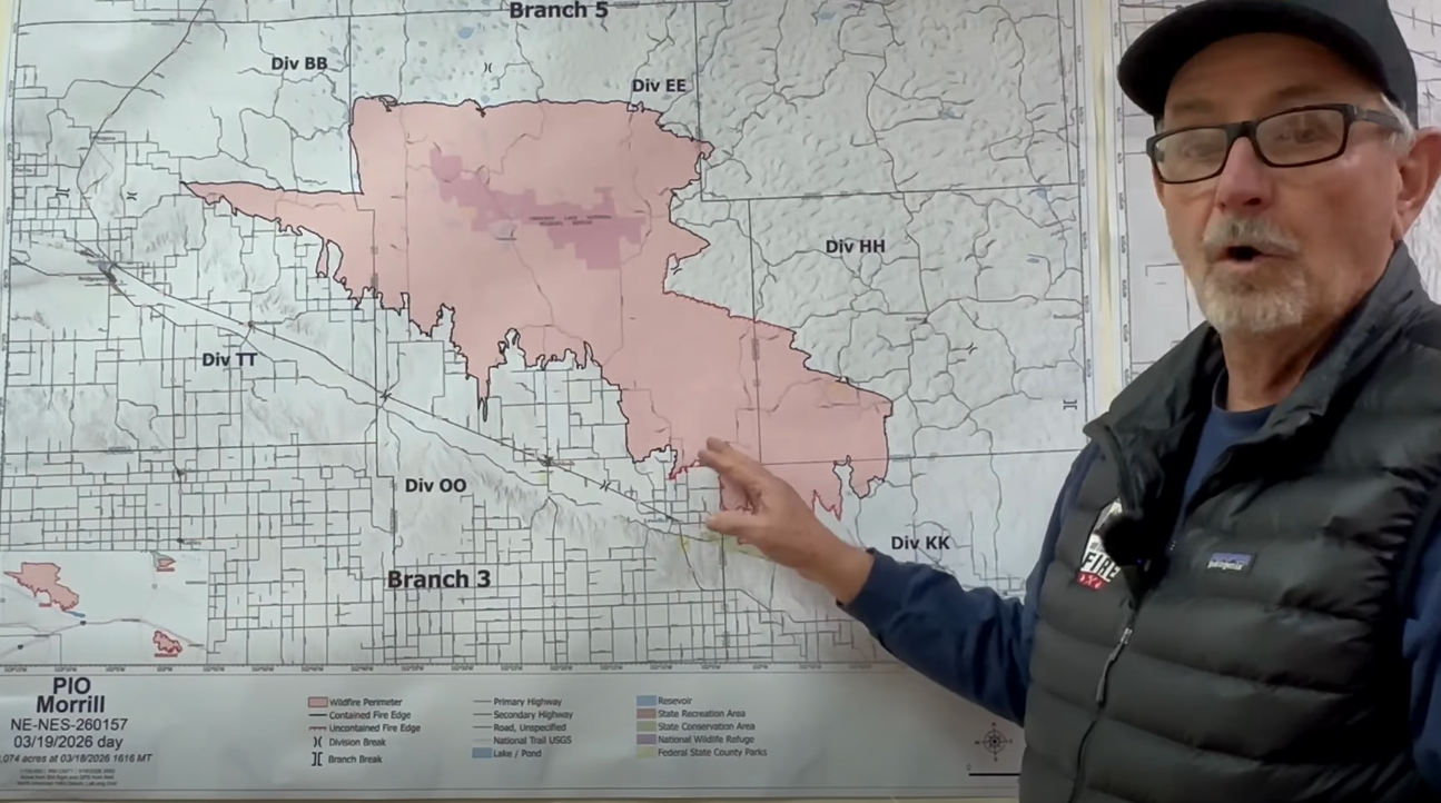 March 19 Cottonwood and Morrill Fire Map Updates