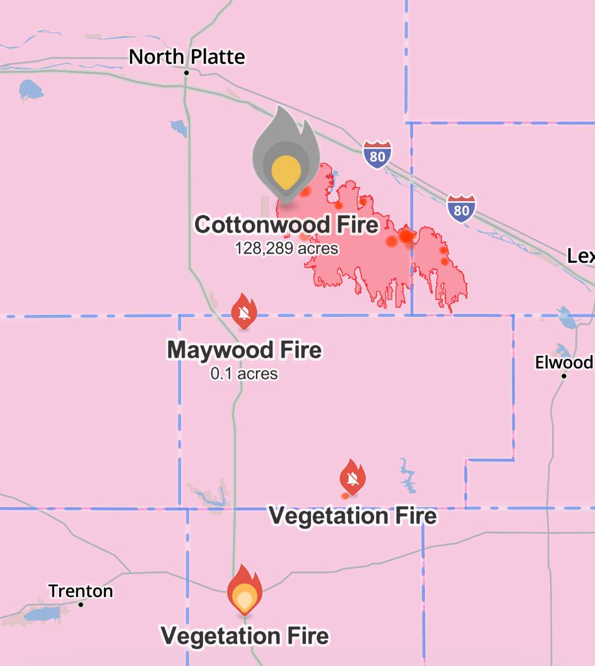 Southwest Nebraska sees fires flares in Saturday's Fire Weather Warning.