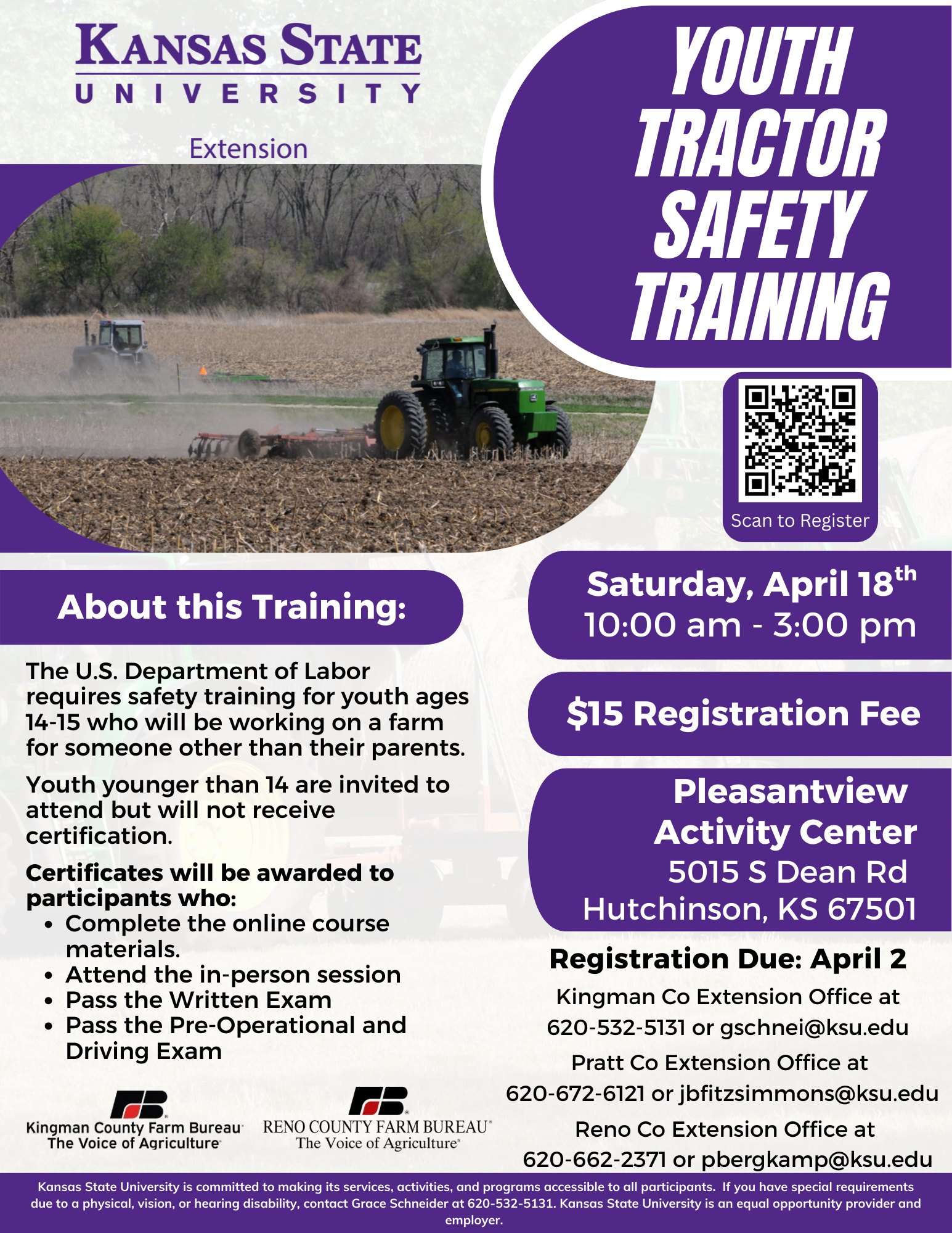 Youth Tractor Safety Training 