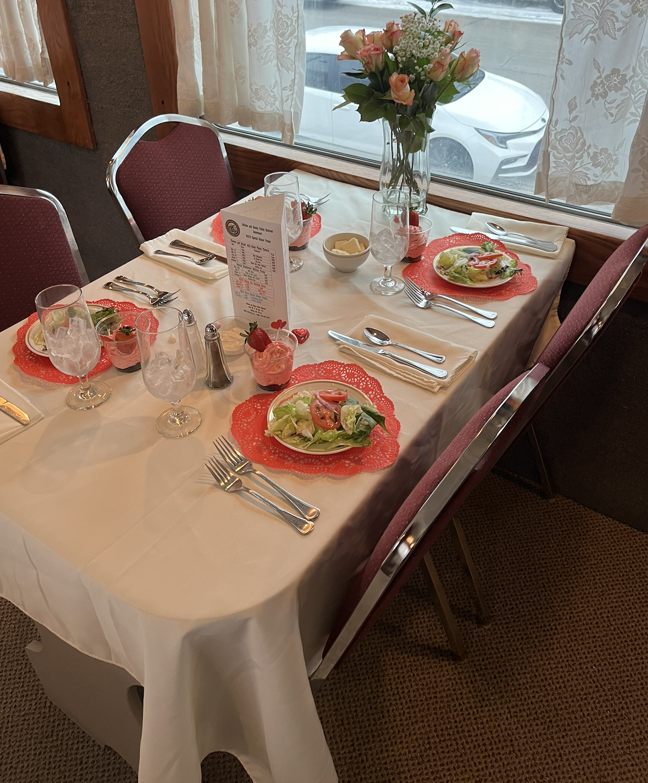 <i>Abilene and Smoky Valley Railroad&nbsp;</i>Eveland Creek car, Valentine's train -&nbsp;<i>Abilene and Smoky Valley Railroad photo</i>&nbsp;