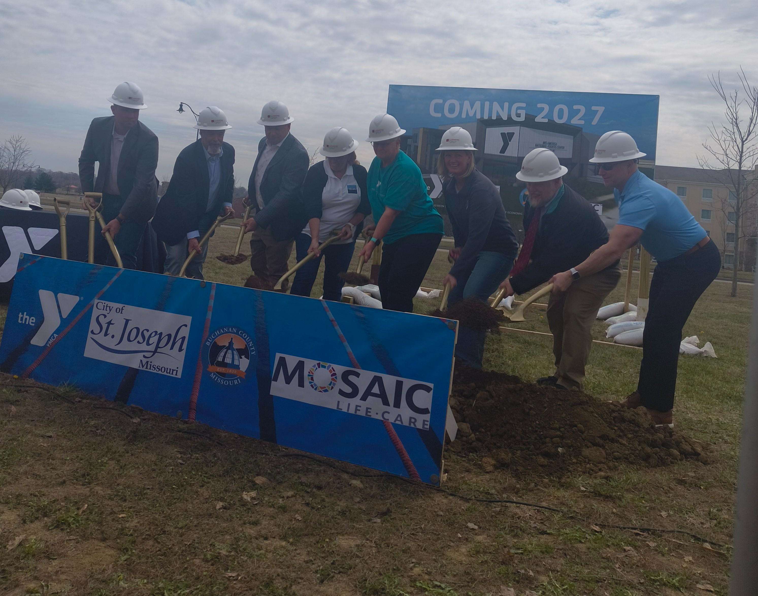 YMCA St. Joseph pool groundbreaking