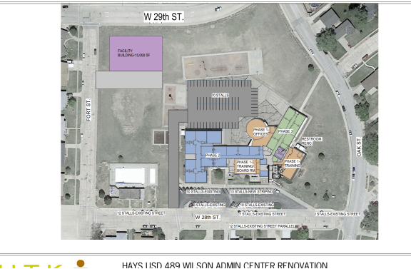 Wilson administration center renovation site map