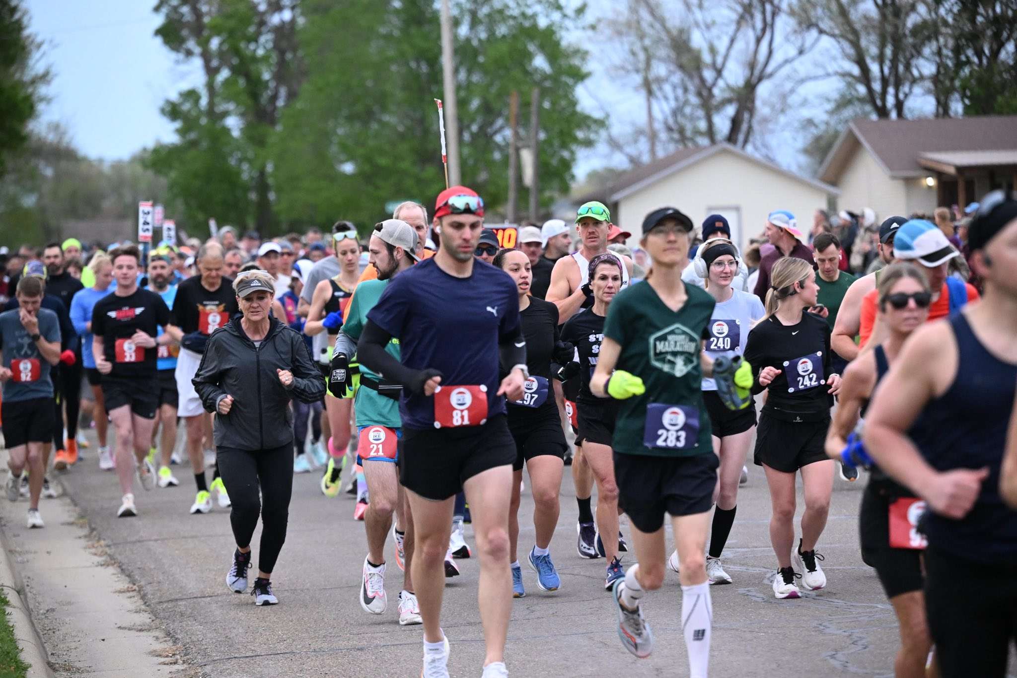 Eisenhower Marathon &amp; Half Marathon,&nbsp;a Boston Marathon qualifying race occurring <b>Saturday, April 18, 2026 in Abilene, KS</b> - Photo Abilene Convention &amp; Visitors Bureau