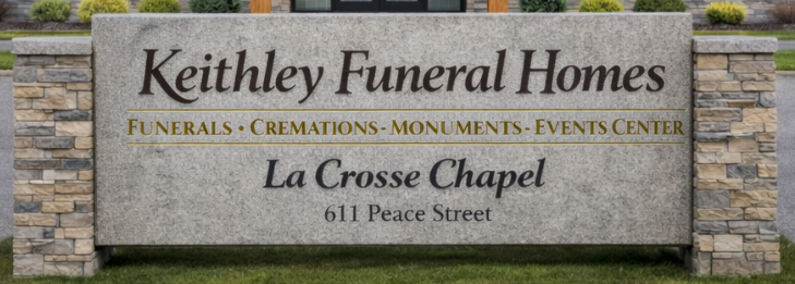 An early rendering of a Keithley Funeral Homes sign at its new location in La Crosse. Courtesy photo