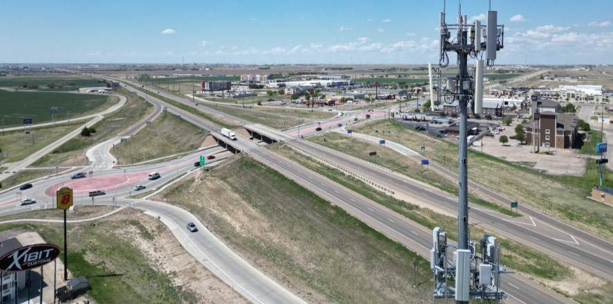 Nex-Tech Wireless C-Band tower in Hays. Nex-Tech photo