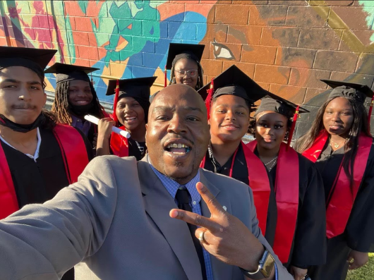 Charles Lee and graduates. (Courtesy That's My Child)