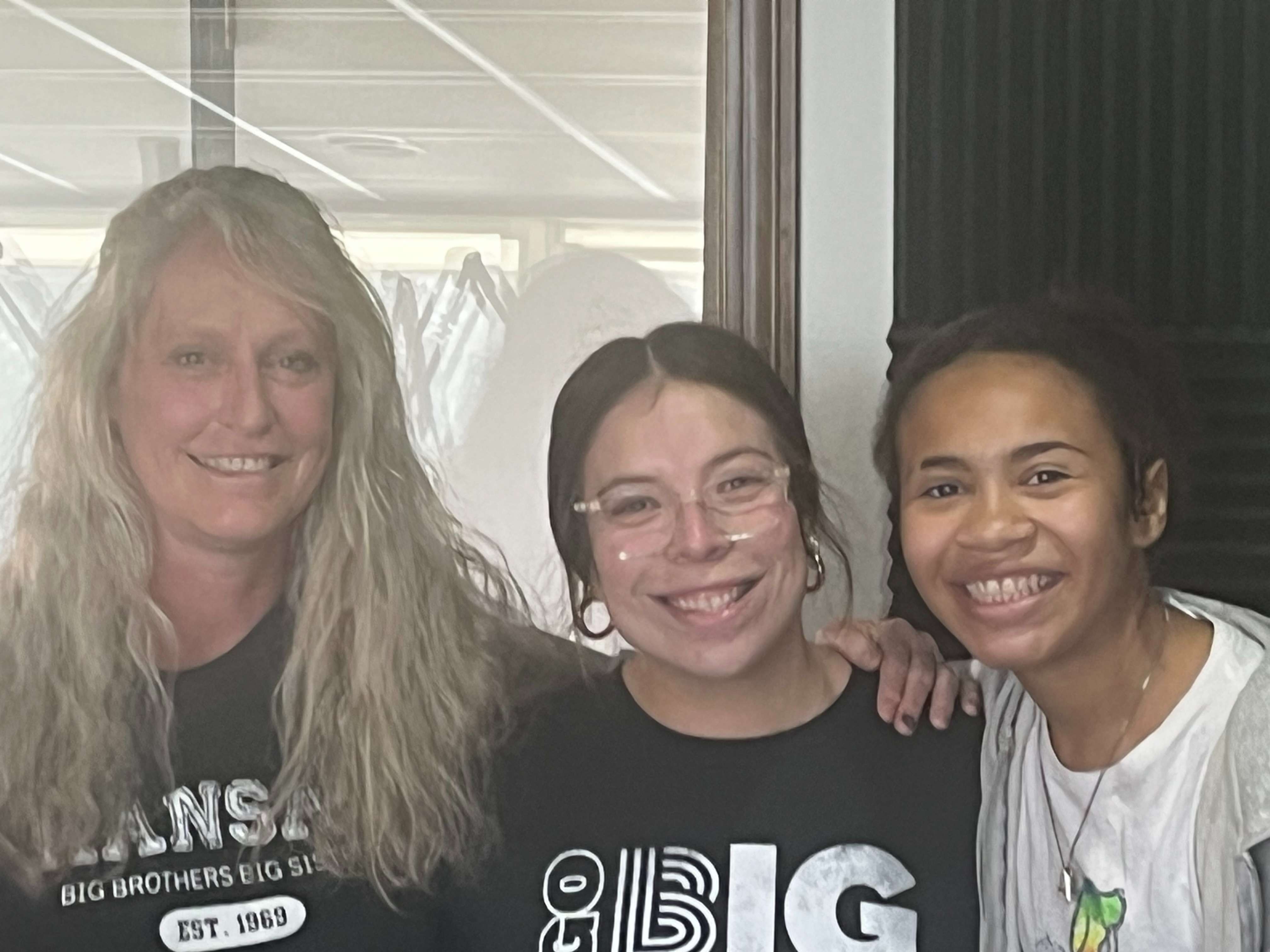 Angie Switzer of Big Brothers Big Sisters of Reno County, Allison Evans and Adawn Humphrey. (Hutch Post photo)