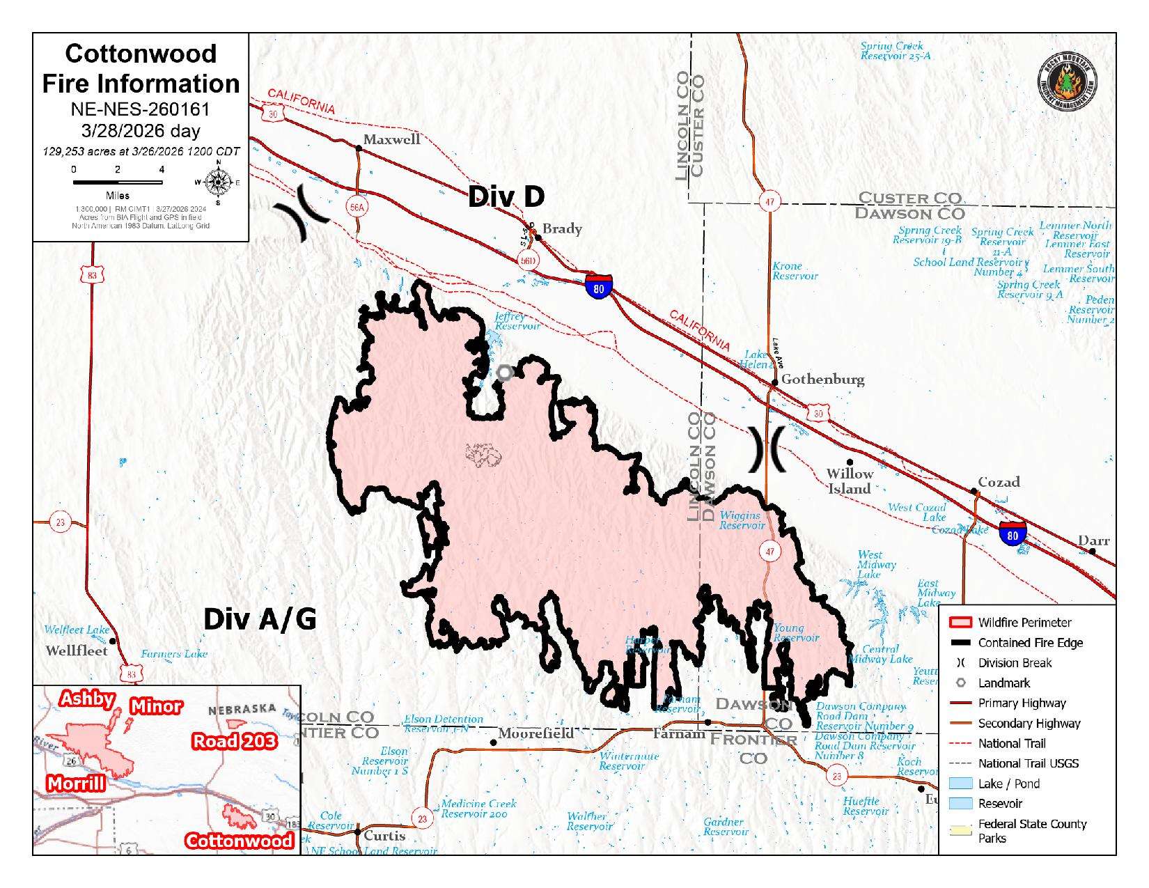Cottonwood Fire March 28, 2026.