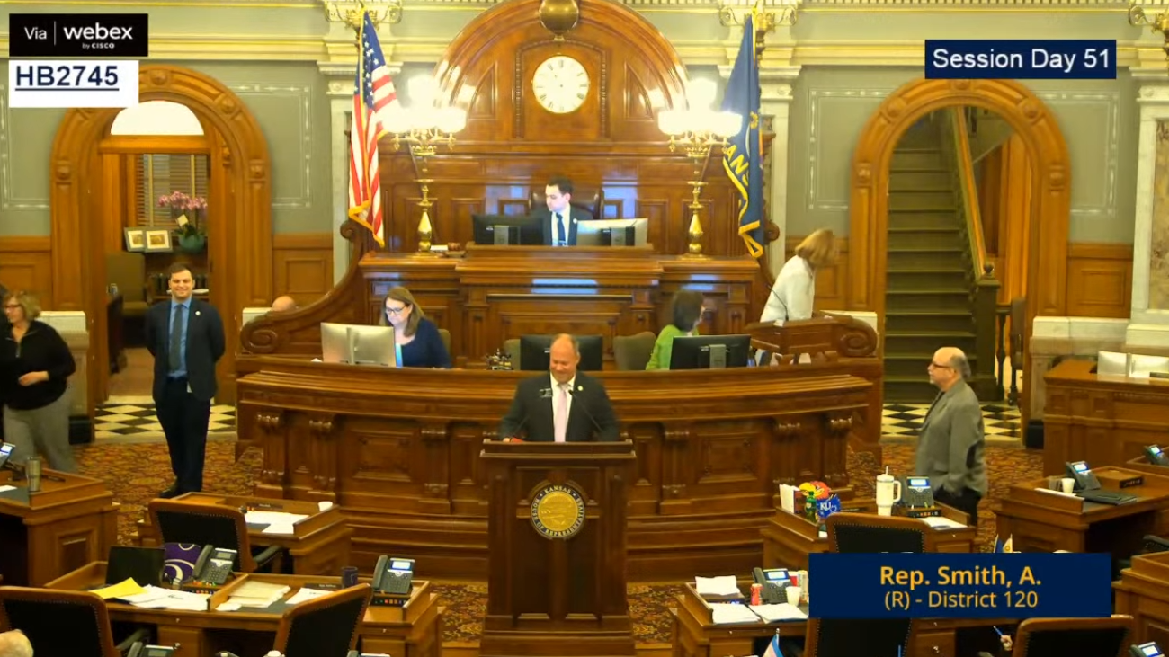 Kansas Legislature (Image from Kansas Legislature YouTube)