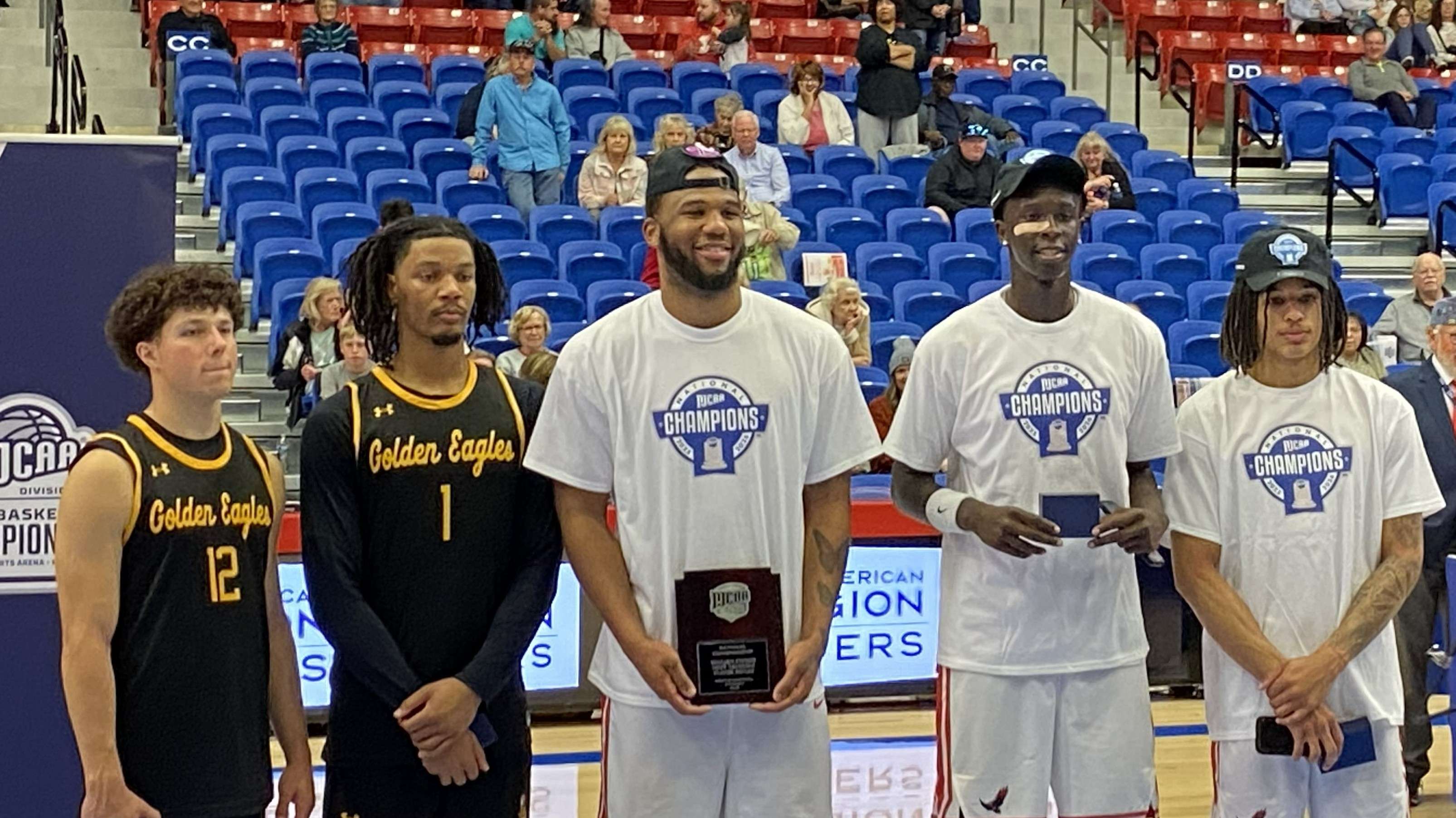 Pictured (L-R) Ace Reiser, Jalen Lyn, College of Southern Idaho, Terry Copeland, Kuai Deng and Brandon Ivery Howard College.