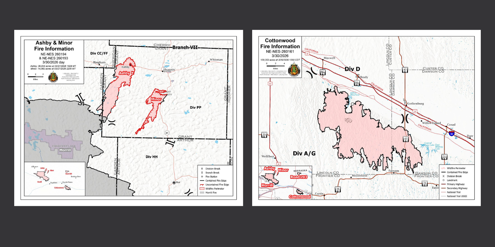 March 30, 2026 fire maps update