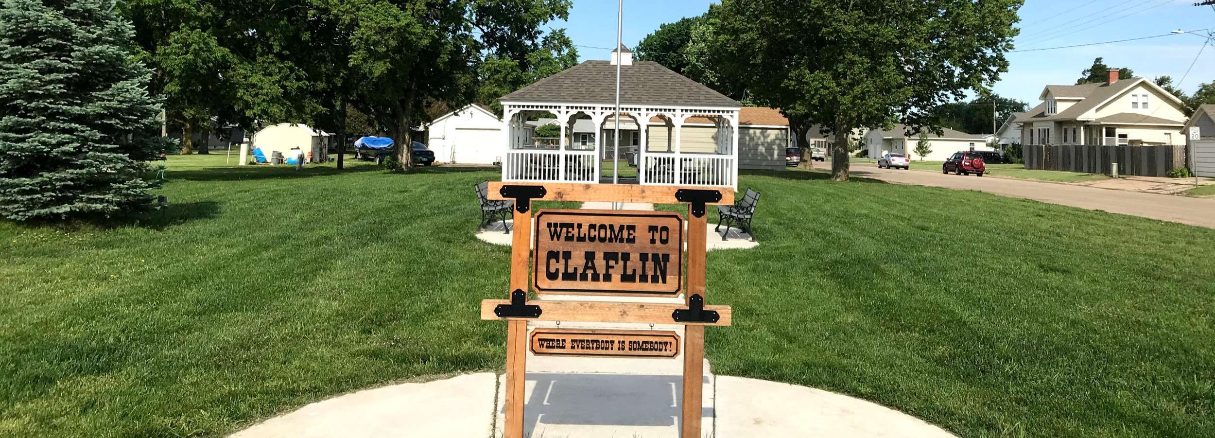 Welcome to Claflin, Kansas, where continued partnership with Barton County is helping support community growth and infrastructure improvements. (photo courtesy of city of Clafin)