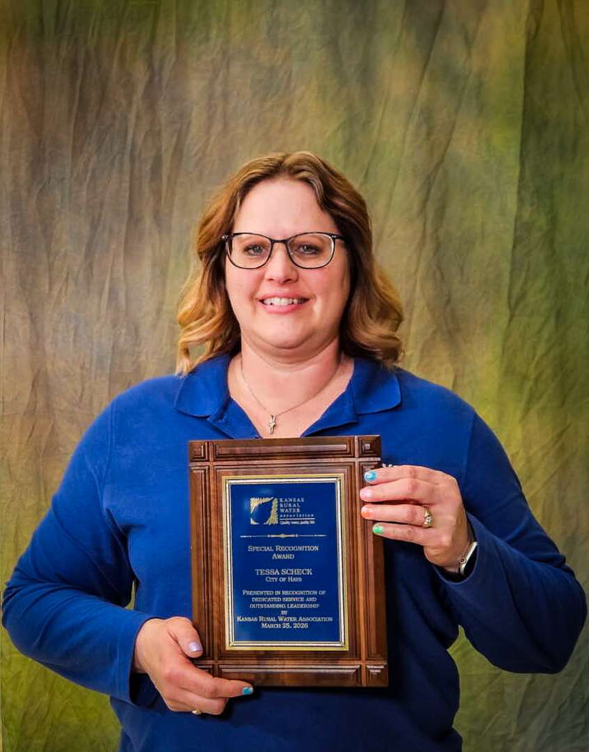 Hays employee recognized by Kansas Rural Water Association