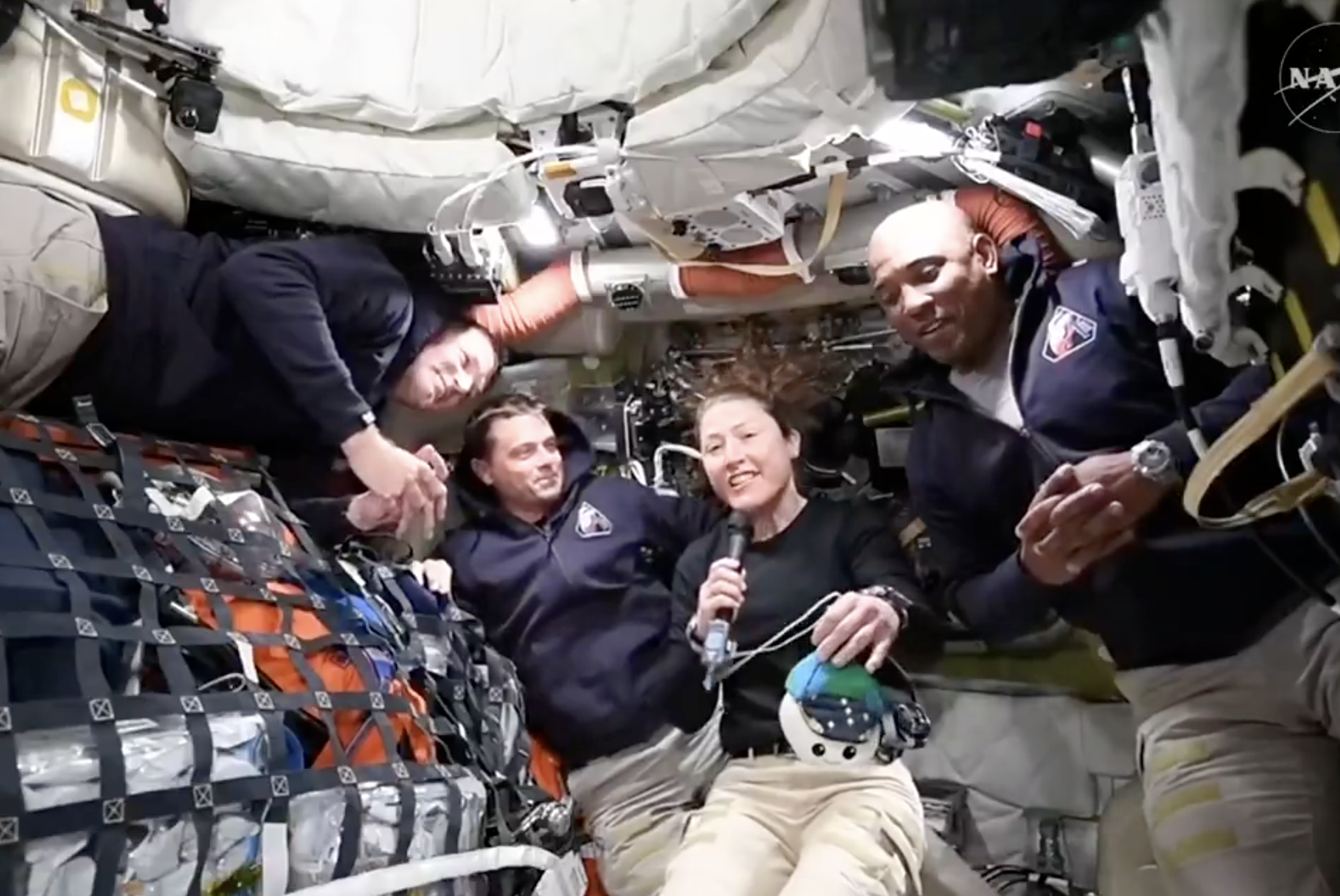 Artemis crew celebrate their working toilet