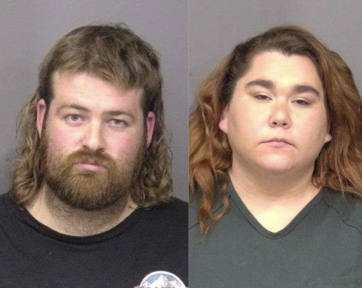 <b>Left to right: </b>Pennington,Corey William (27); Bott,Kayla Marie (27) - Photos, Saline County Sheriff's Office