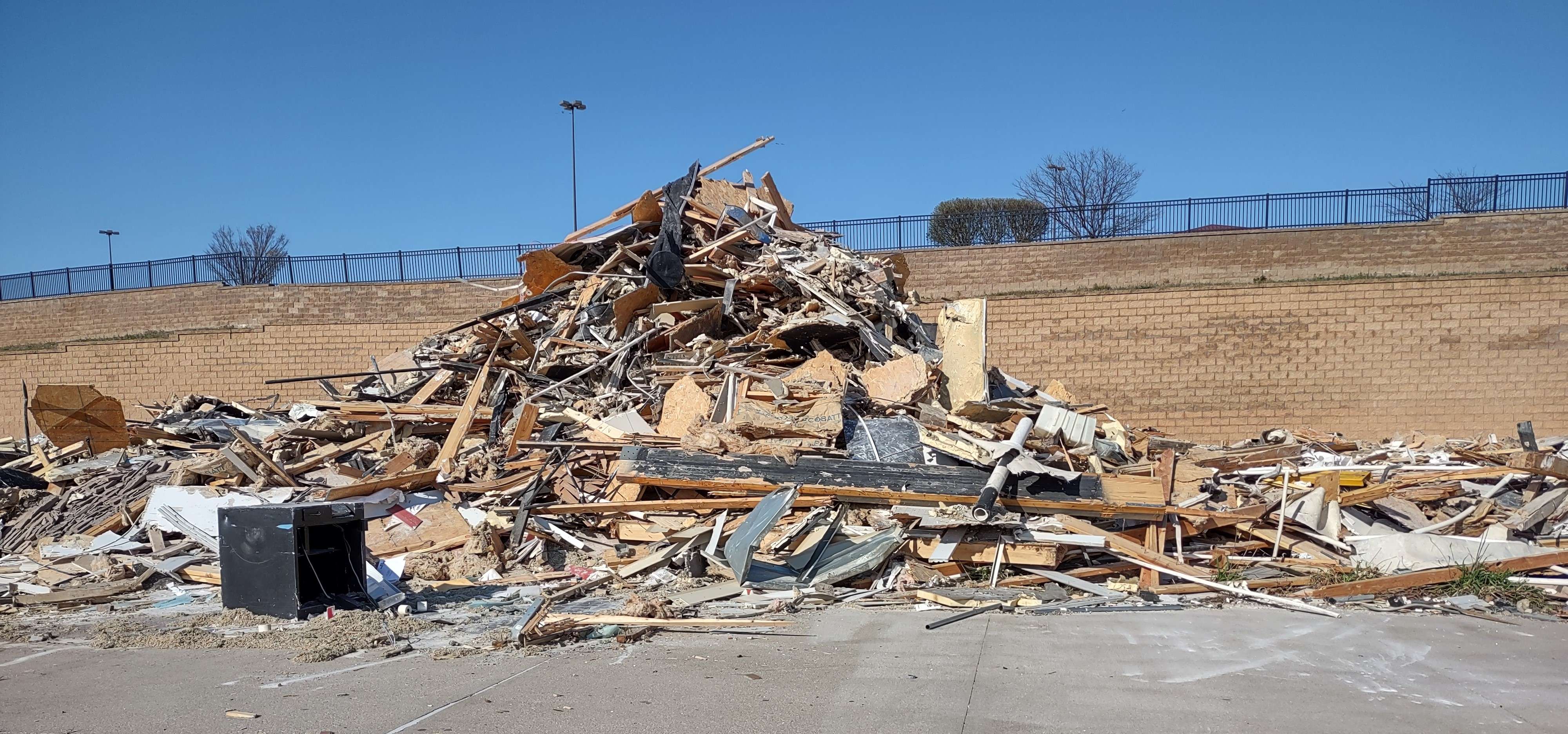 From the former front entrance. Photo by Jim Faris.